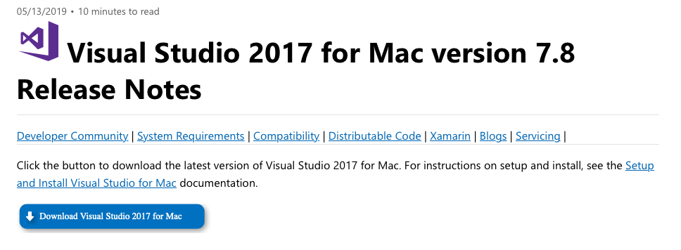 Visual studio community edition for mac