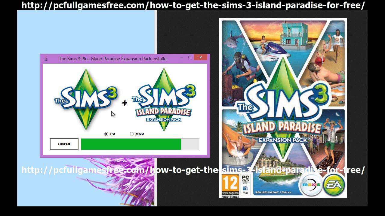 The sims 3 island paradise